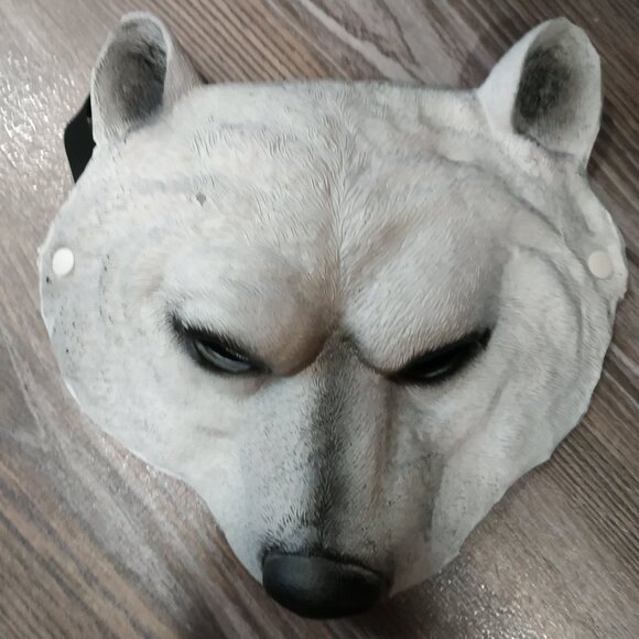 Realistic Polar Bear Mask - Picture 5 of 6